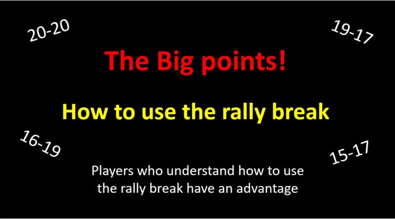 how to use the rally break