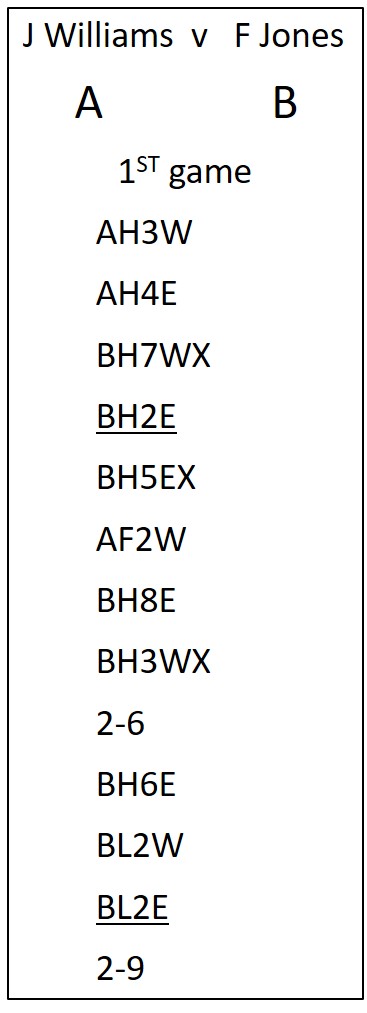 badminton analysis sheet