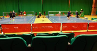 Watching badminton