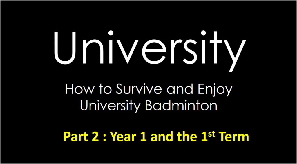 How to survive the 1st year