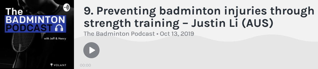 Episode 9 The Badminton Podcast