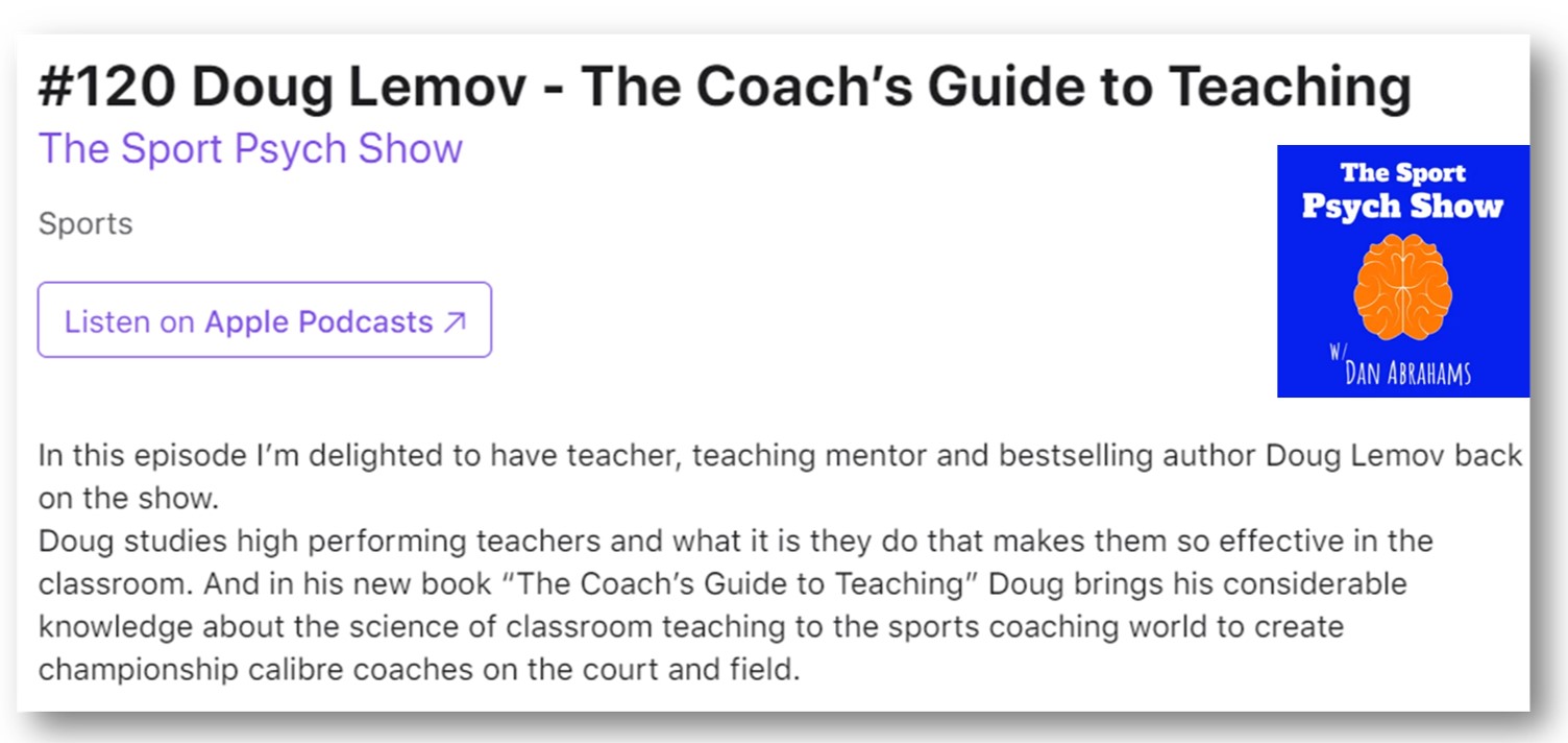 Doug Lemov - The Coach’s Guide to Teaching