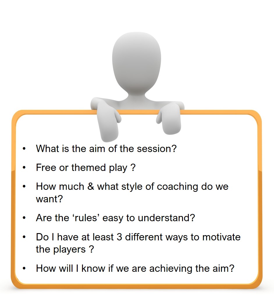 Badminton sparring Games checklist