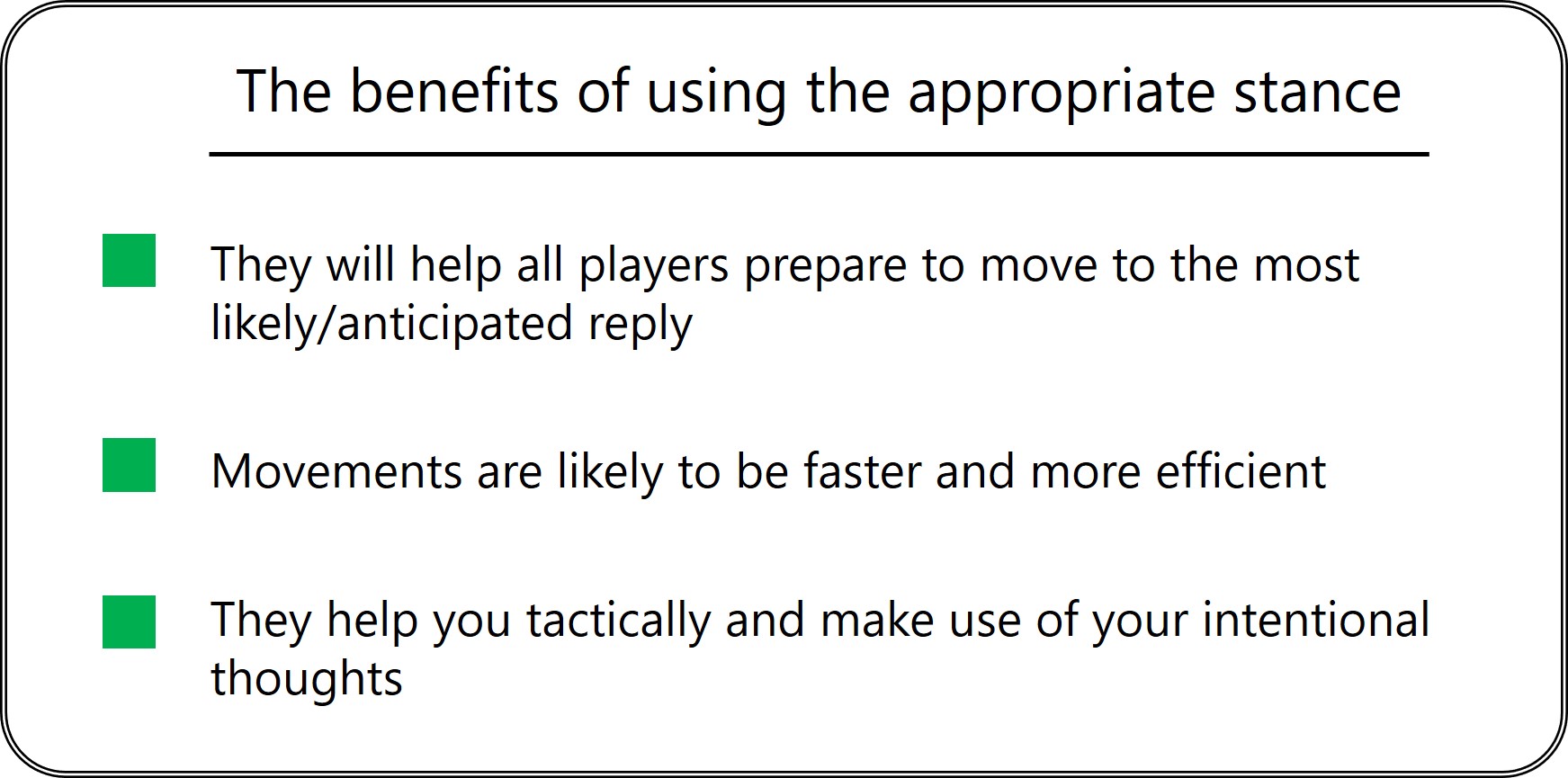 Why use Badminton Stances