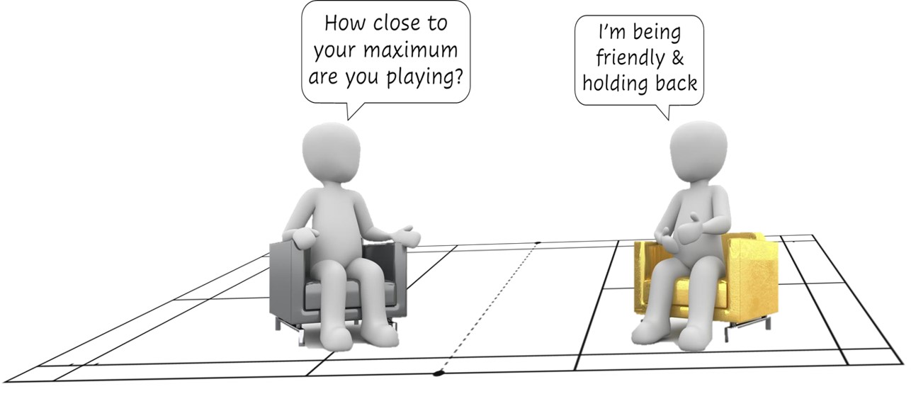 friendly badminton practice