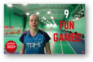 badminton half court practice