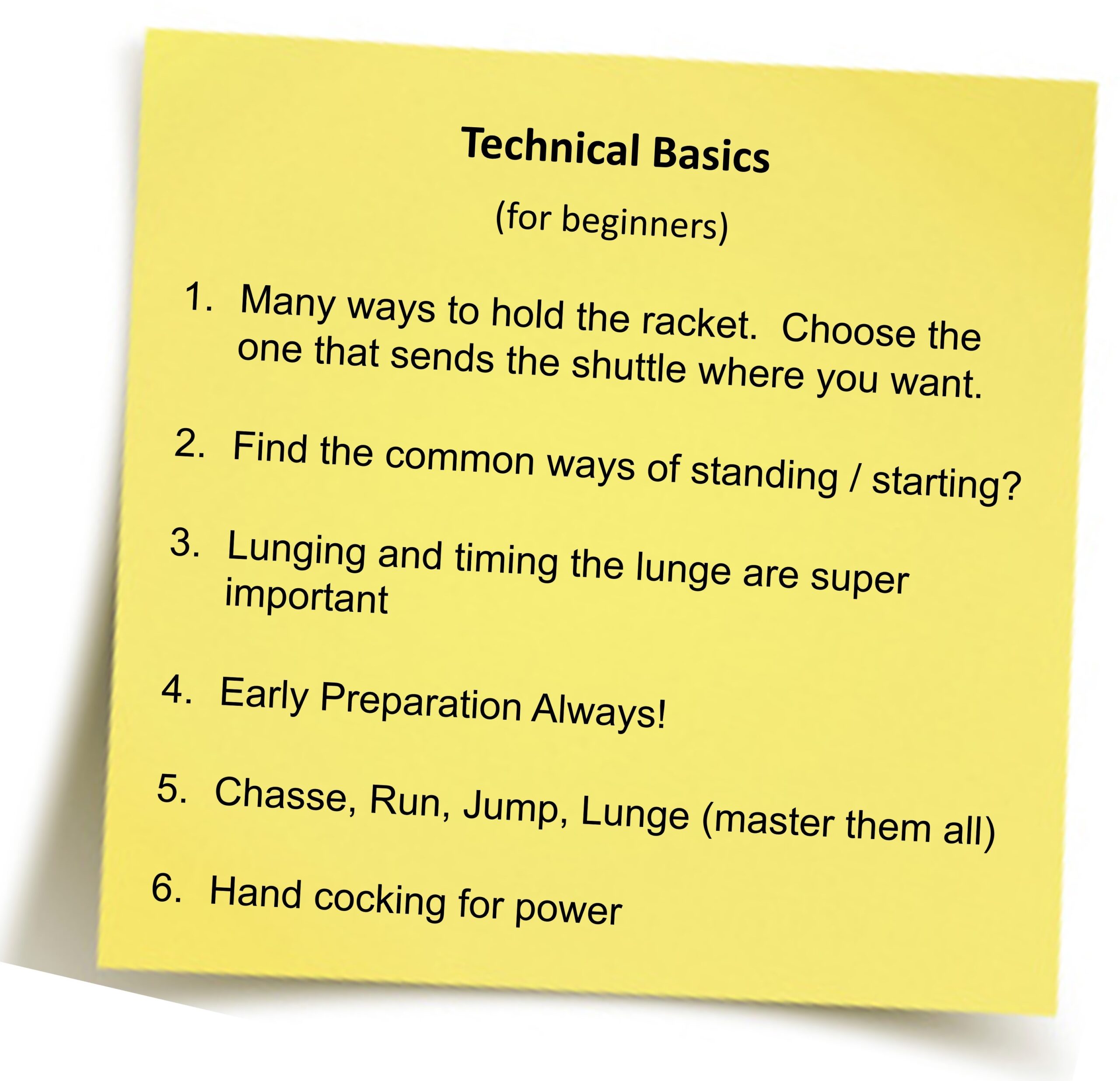 Badminton Coaching Tips